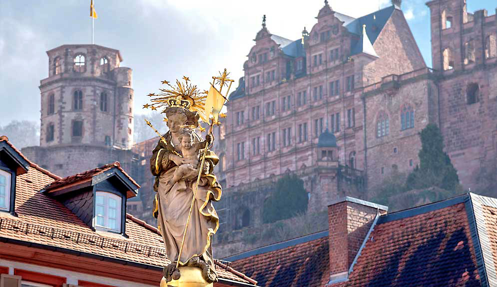 Heidelberg Stadtrundfahrt Kornmarkt 